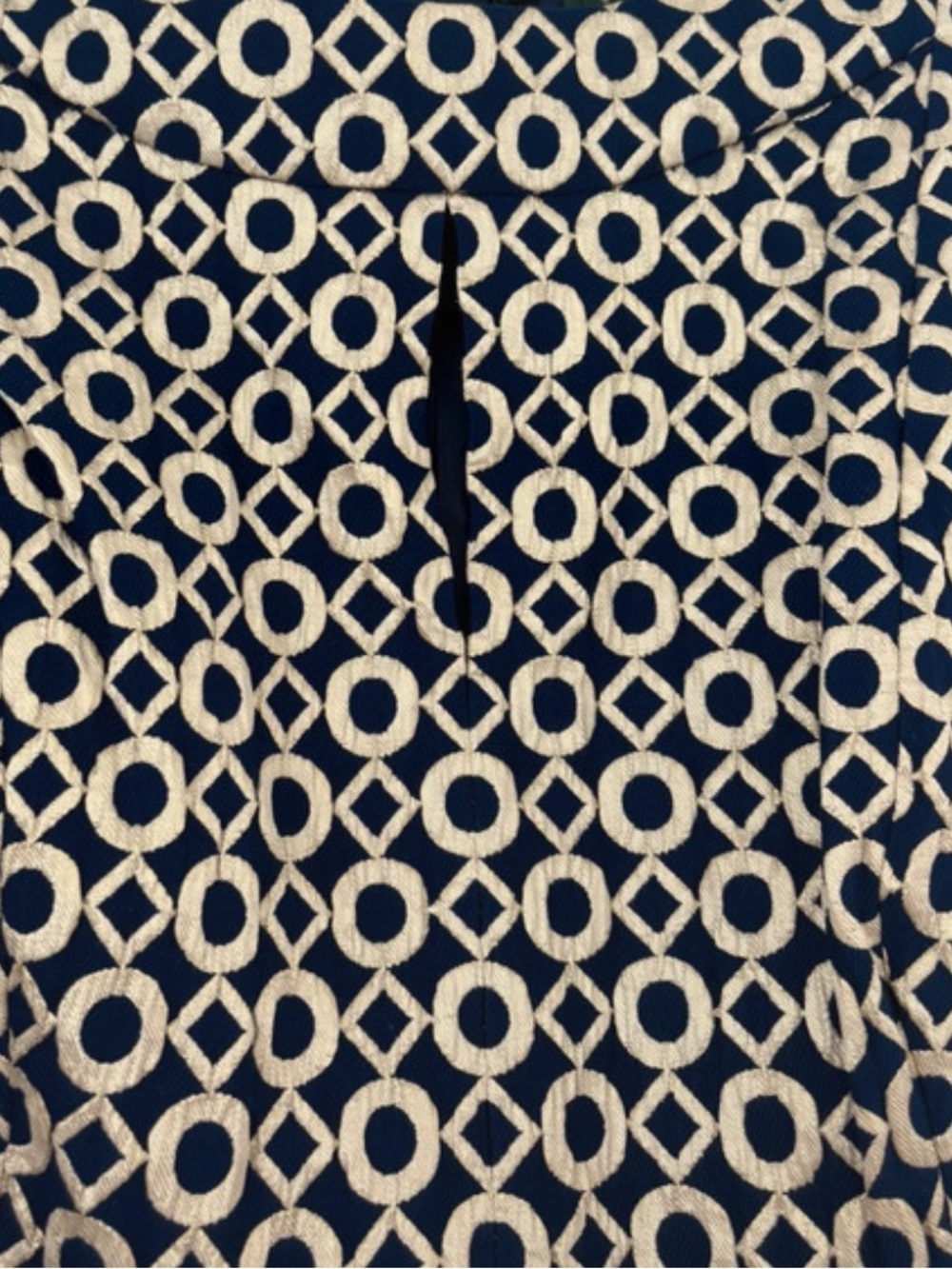 Lauren Ralph Lauren Navy & Gold Brocade Sheath Dress - Picture 6 of 9